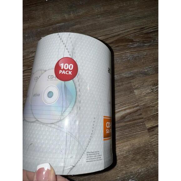 New Factory Sealed 100 PK Ativa CD-R 52x 700MB 80MIN - Picture 2 of 10